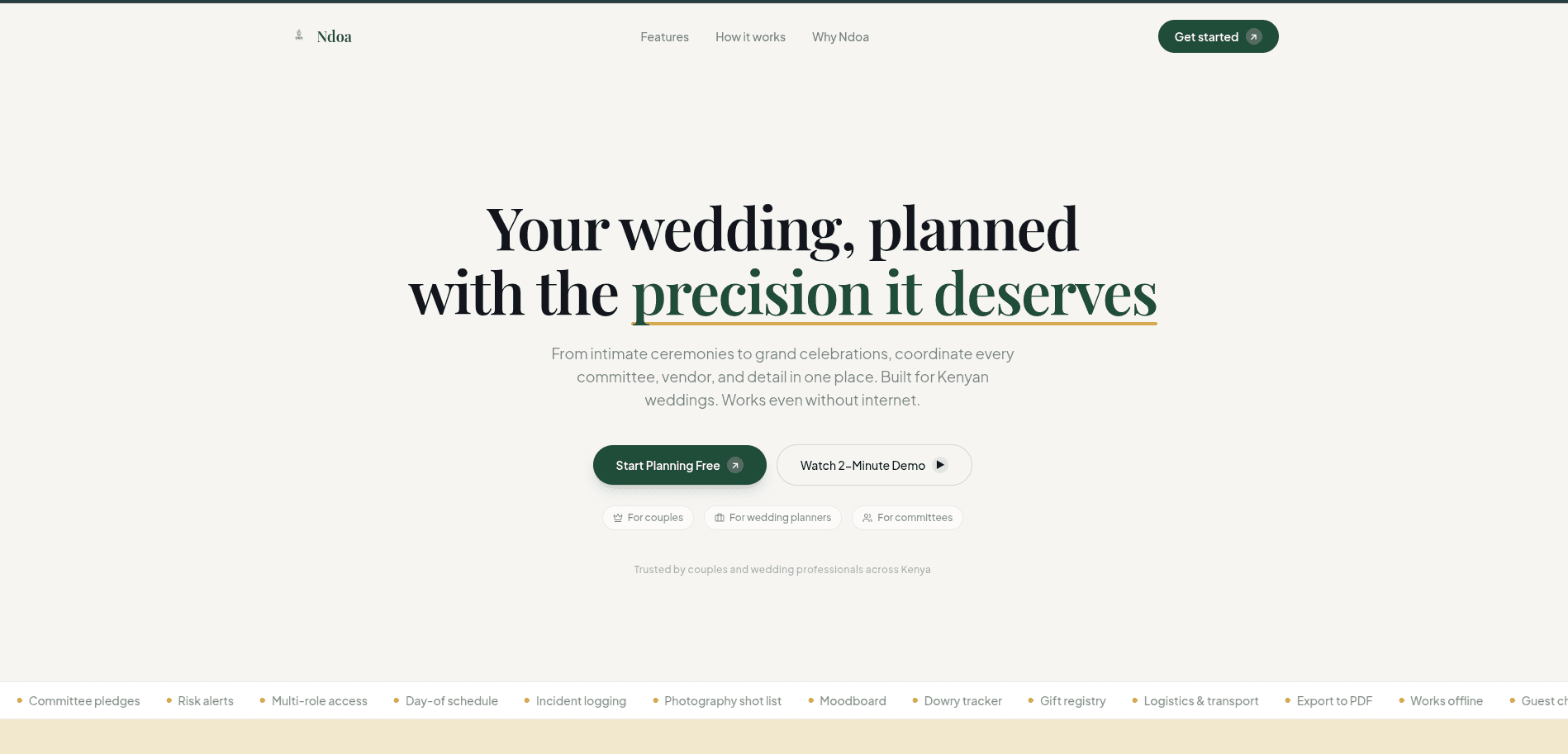 Ndoa Plan